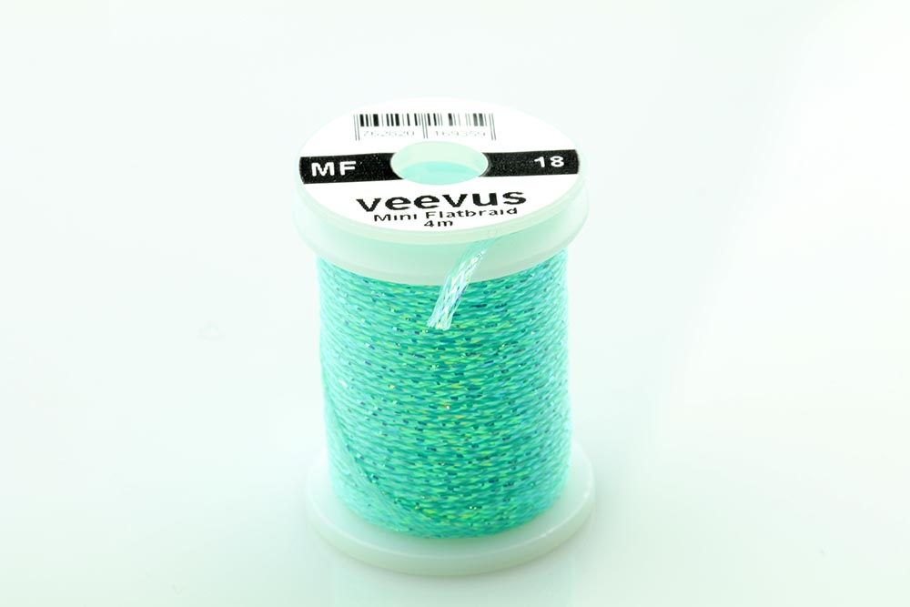 Veevus Mini Flatbraid - Teal Blue Pearl