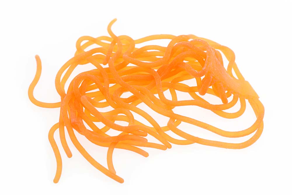 Sili Squirmy Wormy - Fl.Orange