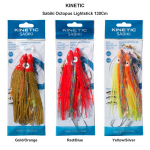 Du tilføjede <b><u>Kinetic Sabiki Octopus Lightstick 130Cm</u></b> til kurven.