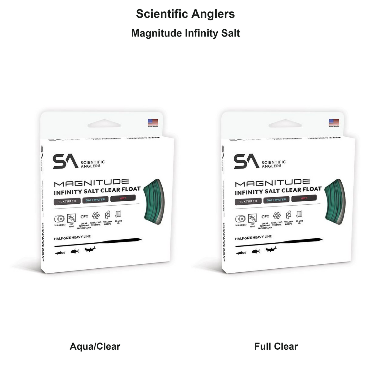 Farveoversigt – Scientific Anglers Magnitude Infinity Salt