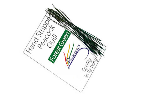 Du tilføjede <b><u>Hand Stripped Peacock Quill - Forest Green</u></b> til kurven.