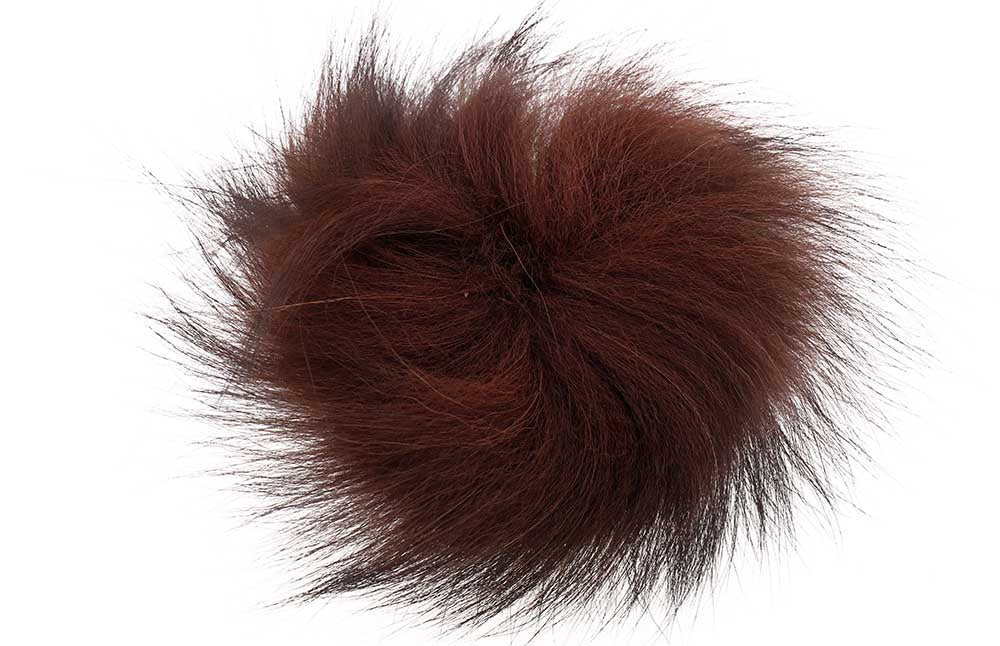 Silver Fox Tail - Dark Brown