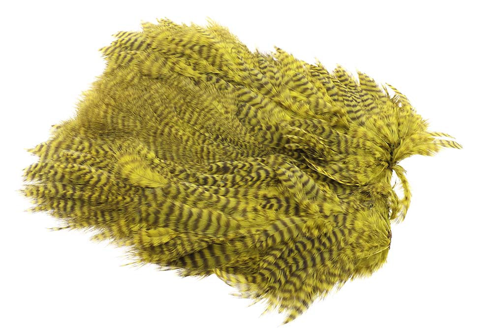 Soft Hackle Patch Grizzly - Olive