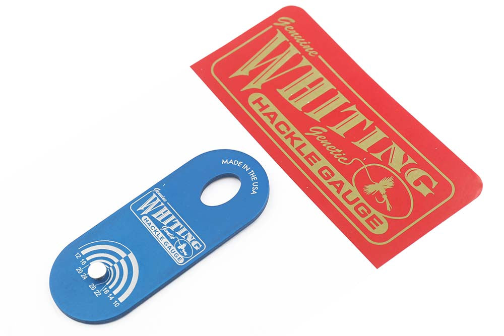 Whiting Hackle Gauge - Blue