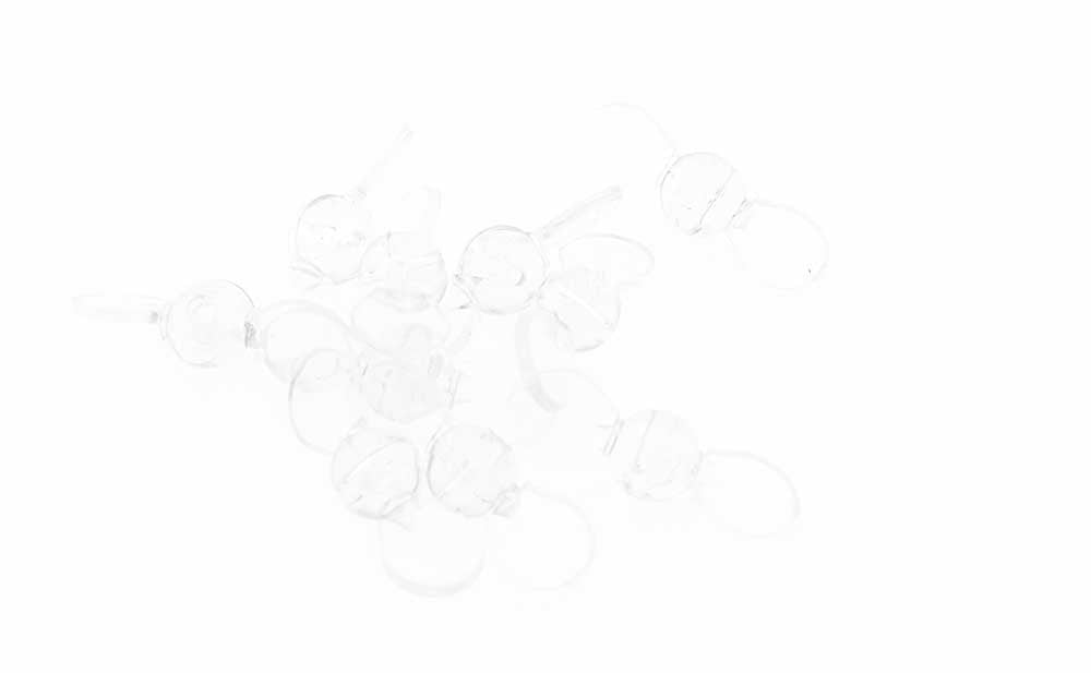 Propeller Beads - Clear