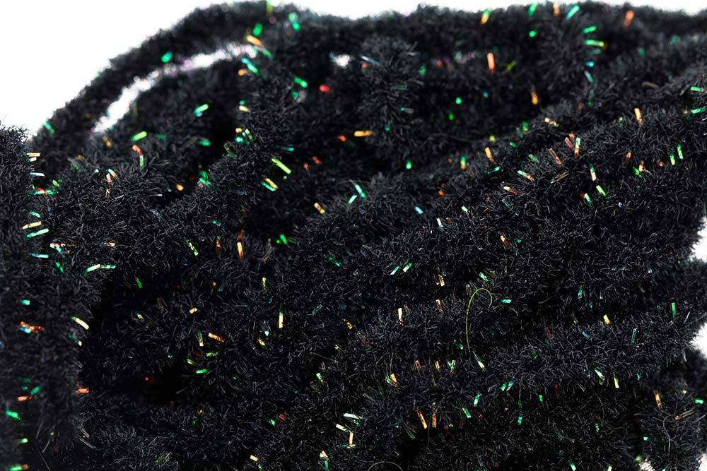 Crystal Antron Chenille - Black