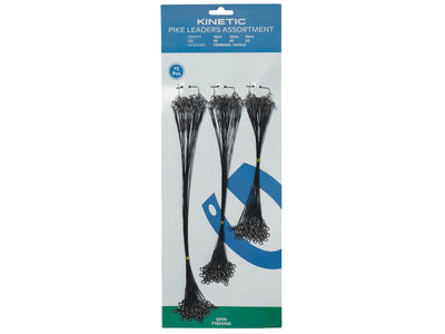 Du tilføjede <b><u>Kinetic Pike Leaders Assortment 15-20-30Cm 65Lbs</u></b> til kurven.